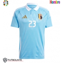 Camiseta Bélgica Arthur Vermeeren #23 Visitante Equipación Eurocopa 2024 manga corta